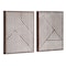 American Art Décor™ Walnut Brown Contemporary Wood Wall Décor Set